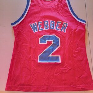 Champion Chris Webber Washington Bullets NBA Basketball Jersey Adult Medium 40
